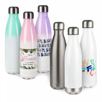 Edelstahl-Thermoflaschen jetzt bei Frasch Werbedruck bedrucken lassen